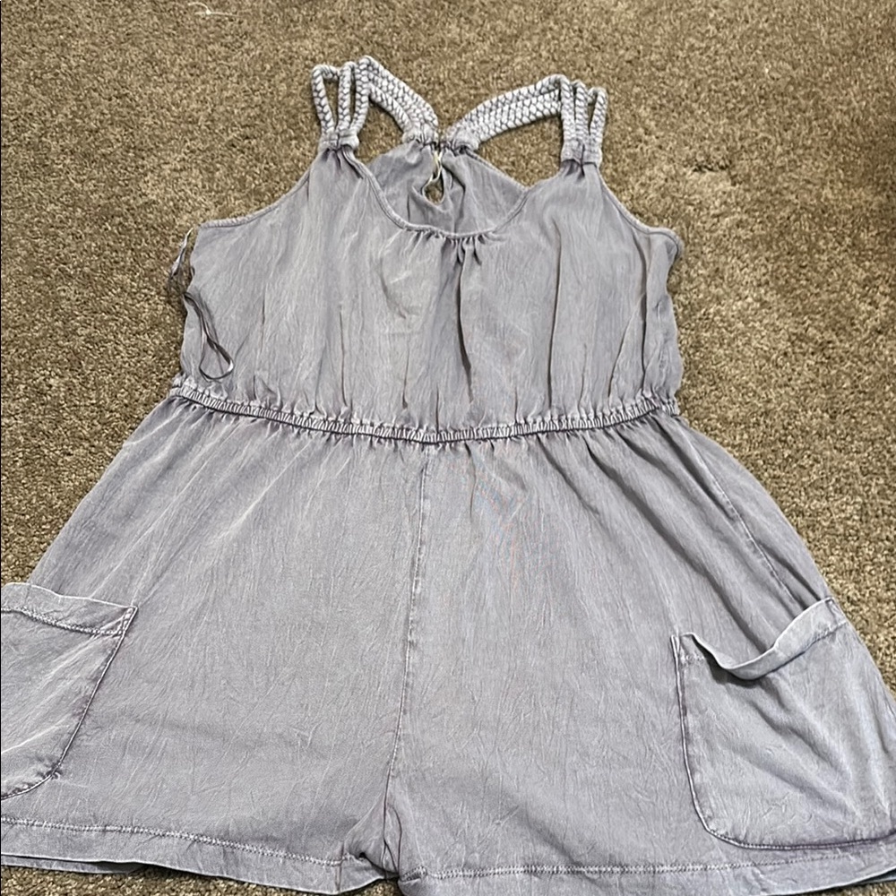 EARTHBOUND Purple Gray Jumpsuit Comfortable Versatile Design